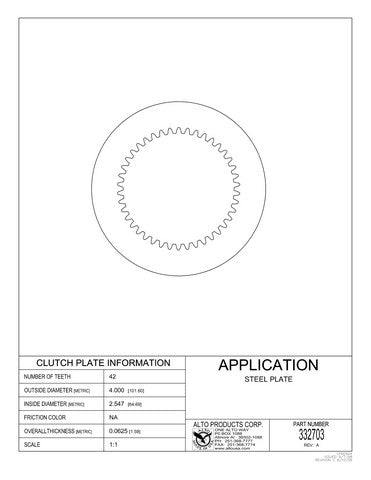 Steel Clutch Alto Products 332703