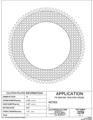 Friction Clutch Alto Products 332704