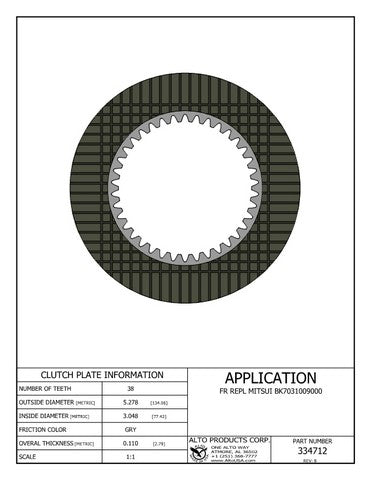 Friction Alto Products 334712