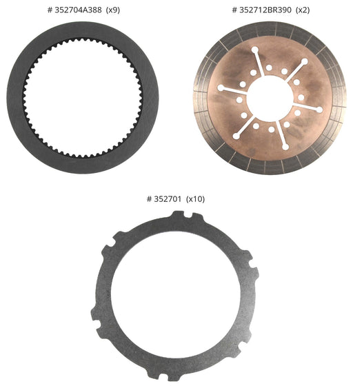 KIT - FRICTION & STEEL Contains: 9-352704A388 2-3 Alto Products 352750A