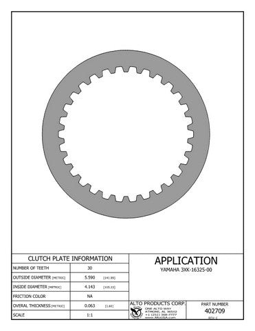 Steel Clutch Alto Products 402709