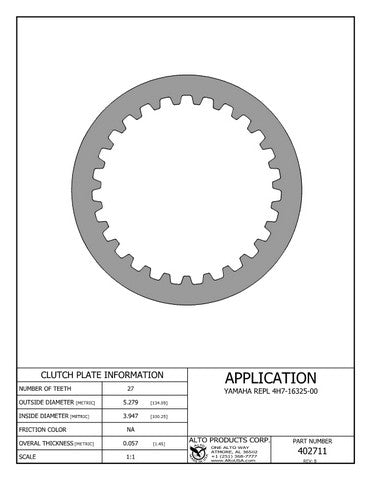 Steel Clutch Alto Products 402711