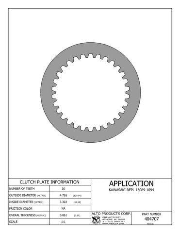 Steel Clutch Alto Products 404707