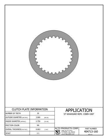 Steel Clutch Alto Products 404713-160