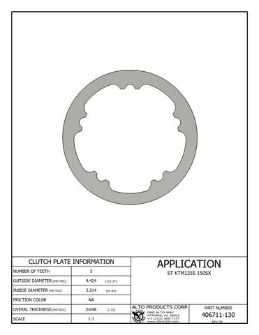 Steel Clutch Alto Products 406711-130