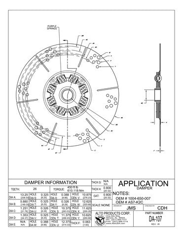 Hard Part Alto Products DA-107