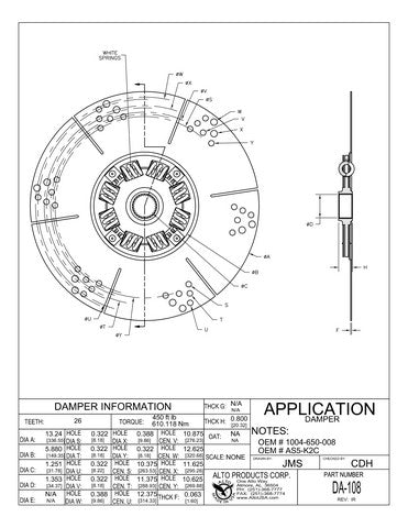 Hard Part Alto Products DA-108